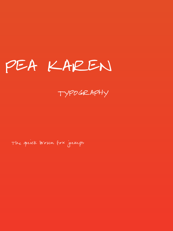 Pea Karen's Script Poster