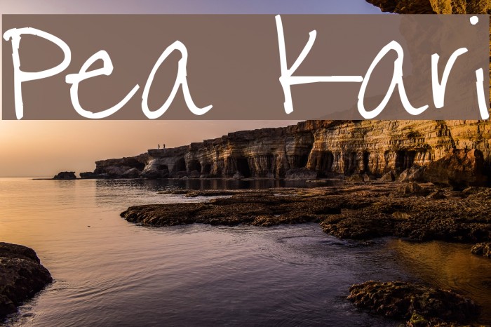 Pea Kari Font examples