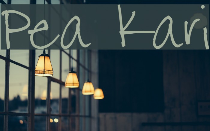Pea Kari Font examples