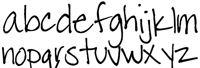 Pea Kari Font LOWERCASE