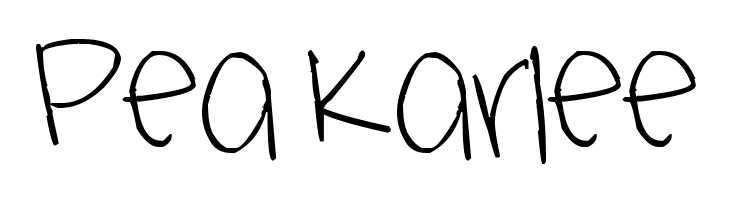 Pea Karlee Font