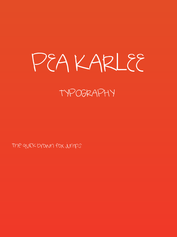 Pea Karlee Poster