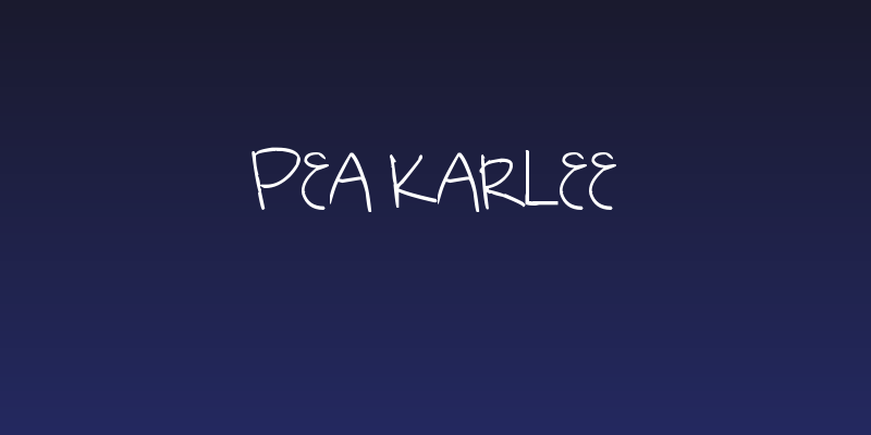 Pea Karlee Social Header