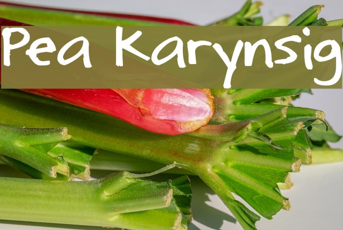Pea Karynsig Caratteri examples