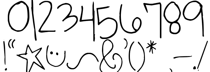 Pea Kassidy Font OTHER CHARS