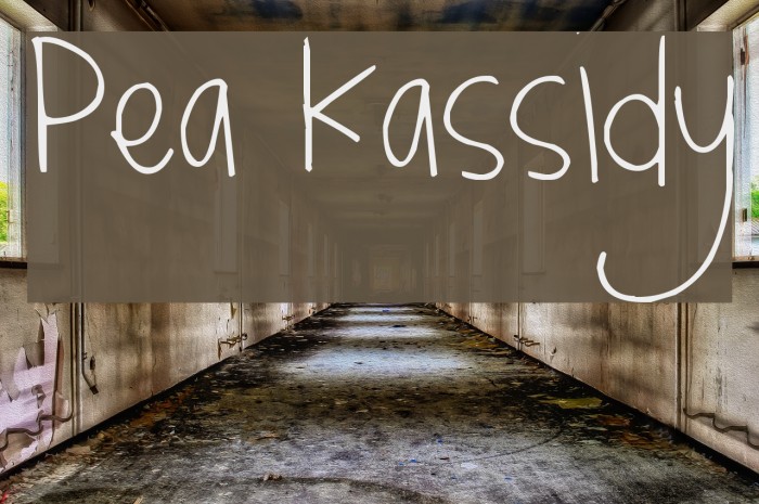 Pea Kassidy Font examples