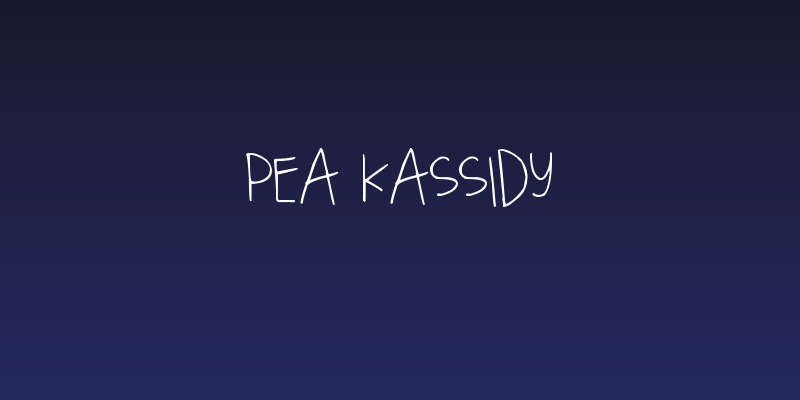 Pea Kassidy Social Header