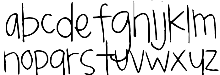 Pea Kassidy Font LOWERCASE