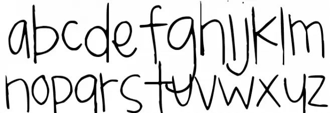 Pea Kassidy Schriftart Kleinbuchstaben