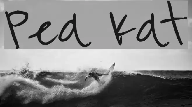 Pea Kat Font examples