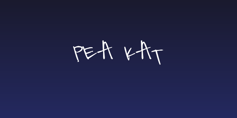Pea Kat Social Header