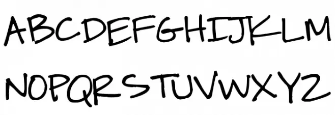 Pea Kate フォント 大文字