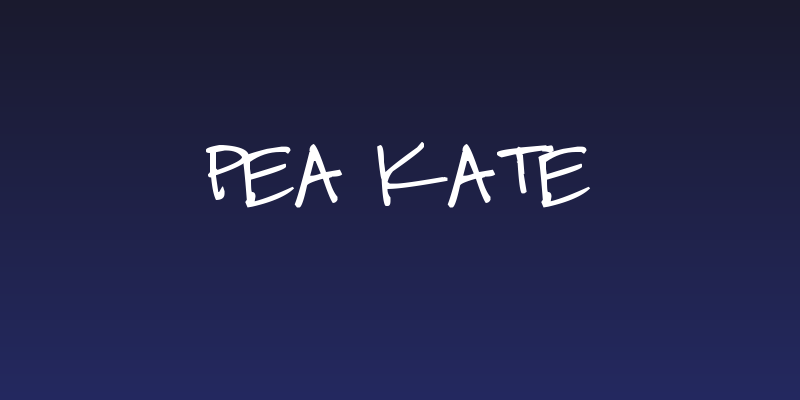Pea Kate Social Header