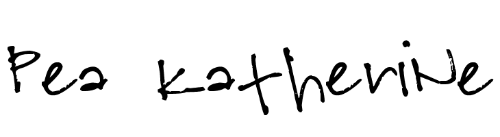 Pea Katherine  Frei Schriftart Herunterladen