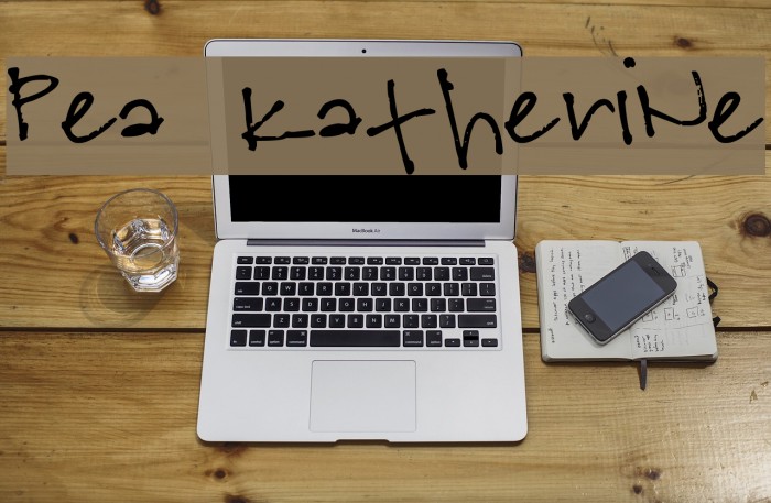 Pea Katherine Font examples