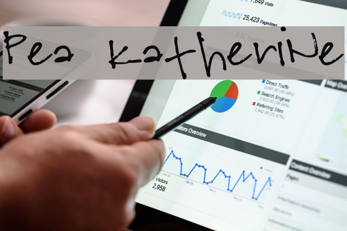 Pea Katherine Font examples
