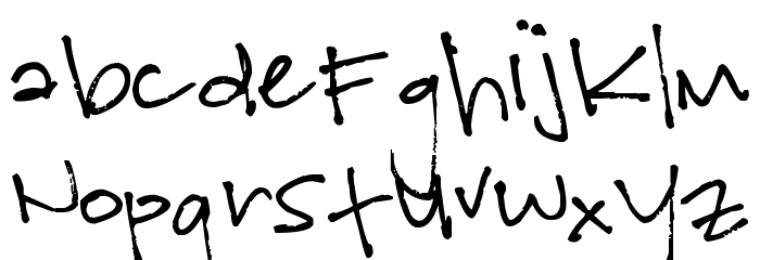 Pea Katherine Font LOWERCASE