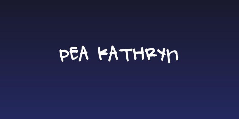 Pea Kathryn Social Header