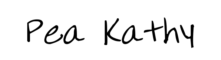 Pea Kathy Font