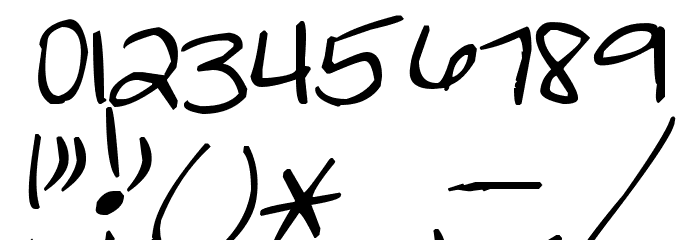 Pea Kathy Font OTHER CHARS