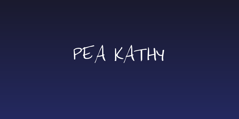 Pea Kathy Social Header