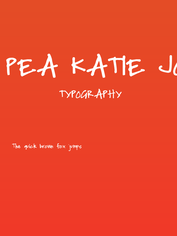 Pea Katie Jo Poster