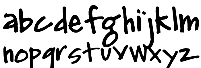 Pea Katie Jo Font LOWERCASE
