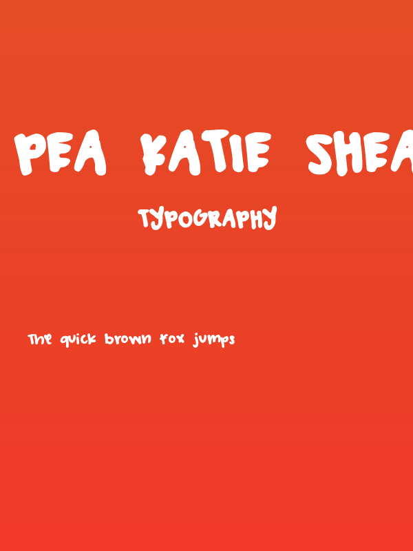 Pea Katie Shea Poster