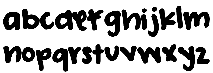 Pea Katie Shea Font LOWERCASE
