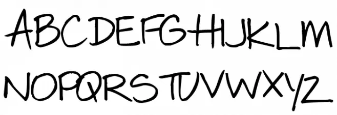 Pea Katie フォント 大文字