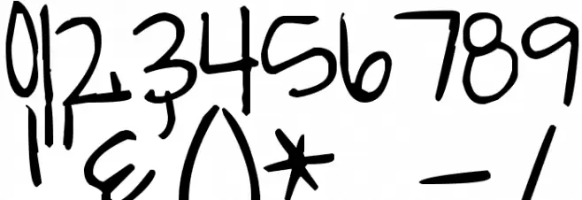 Pea KatieH Font OTHER CHARS