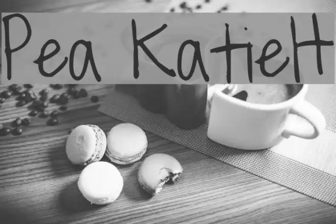 Pea KatieH Font examples