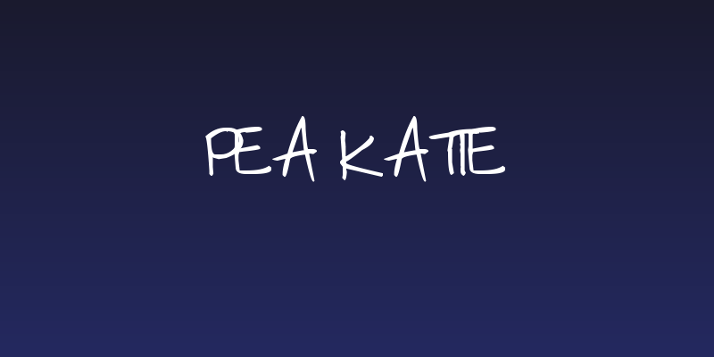 Pea Katie Social Header