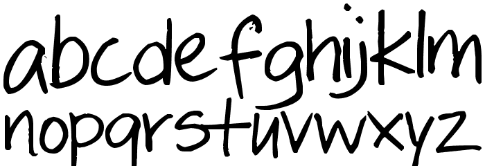 Pea Katie フォント 小文字