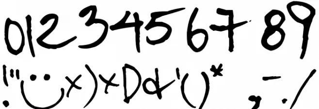 Pea Kawai Font OTHER CHARS