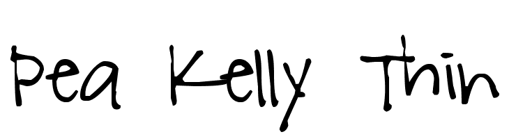 Pea Kelly Thin Font