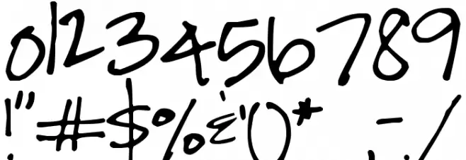 Pea Kelly Thin Font OTHER CHARS