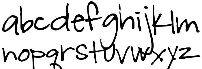 Pea Kelly Thin Font LOWERCASE