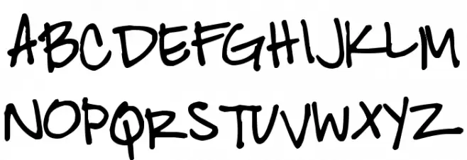 Pea Kelly Font UPPERCASE