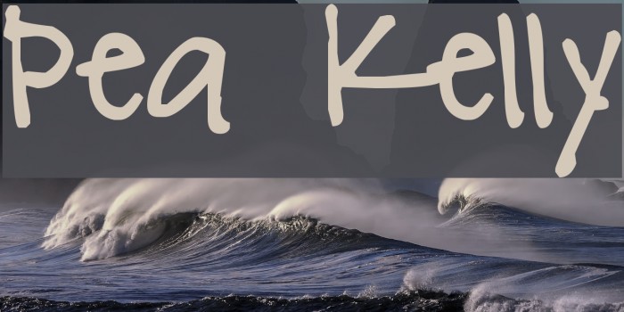 Pea Kelly Font examples