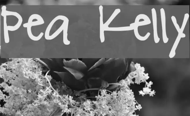 Pea Kelly Fonte examples