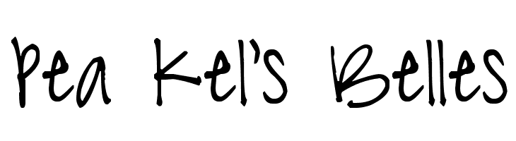 Pea Kel's Belles Font
