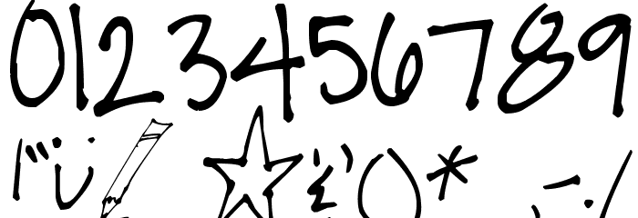 Pea Kel's Belles Font OTHER CHARS