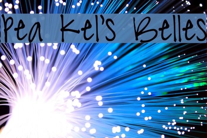Pea Kel's Belles Font examples