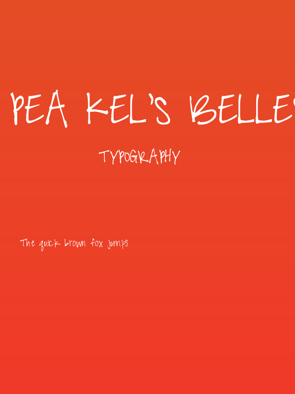 Pea Kel's Belles Poster