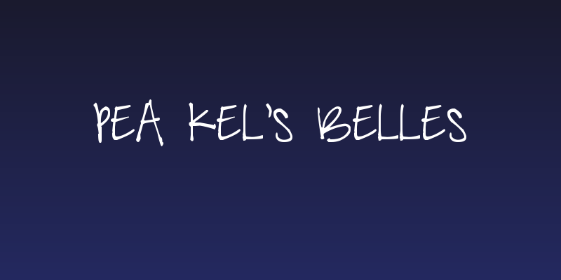 Pea Kel's Belles Social Header