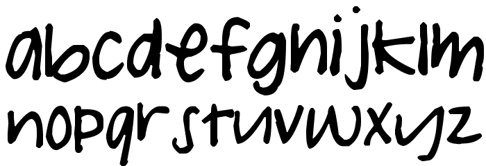 Pea Kenny Font Litere mici
