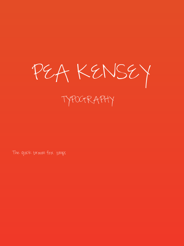 Pea Kensey Poster