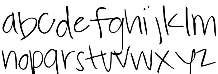 Pea Kensey Font LOWERCASE