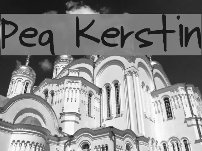 Pea Kerstin Font examples